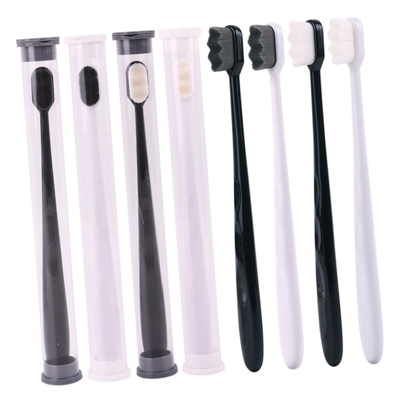 FOMIYES Bristle Toothbrushes Ergonomic Handle for Complete Oral Care -nano