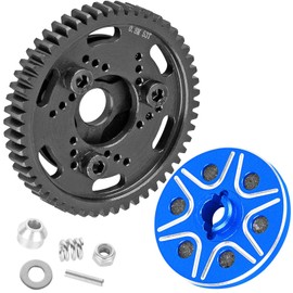RC 53T Spur Gears 0.8Mod Upgrades Part for 1/10 Slash 2WD (VXL)/Stampede 2WD (VXL)/Rustler 2WD (VXL)/Bandit 2WD (VXL),BRCatWPark Steel Metal Extra-Heavy Slip limiting Clutch,Navy Blue