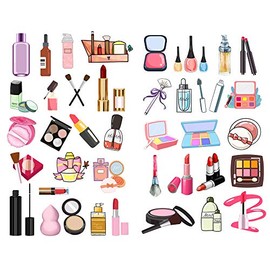 Seasonstorm Women Fashion Makeup Cosmetics Decoration Album Planner Stickers Scrapbooking Diary Sticky Paper Flakes (PK690)