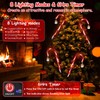 12 Pack Upgraded Solar Christmas Candy Cane Lights, 8 Modes