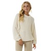 Rip Curl Women's Classic Surf Knit Pullover Crew Sweater, Bone,