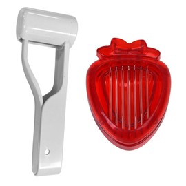 1 Piece Grape Slicer and 1 Piece Strawberry Slicer, Fruit Splitting Tools, Kitchen Tools, Multi-Purpose Kitchenware.
