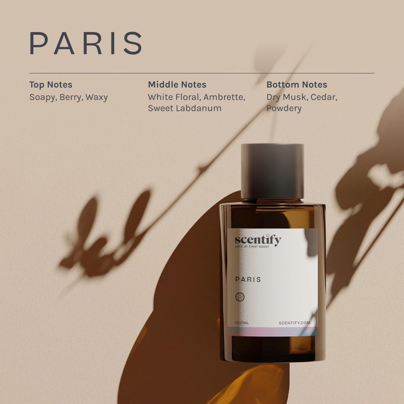Scentify Paris Aroma Oil Refill Scent for Oil Diffusers -