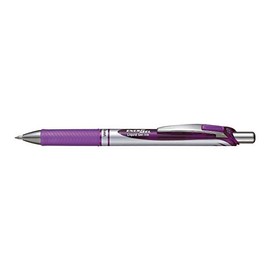 Pentel Liquid Gel Roller EnerGel Rollerball Pens Pack of 3, Purple