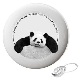 TSUNG 175g Ultimate Disc White Sport Disc Flying Disc Competition for Pro & Beginners 10.75 inch (Panda-White)