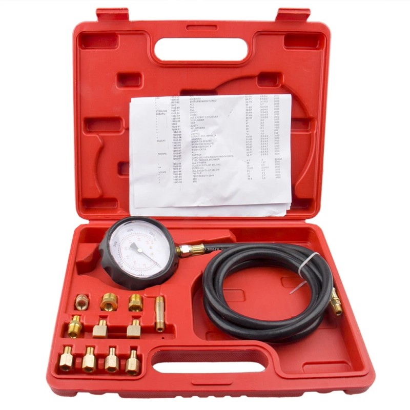 Carbole 0-500PSI Oil Pressure Gauge Tester Kit Engine Transmission Fluid