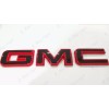 Auto Front Rear Gloss Red Black Emblem Overlay 2019+ GMC