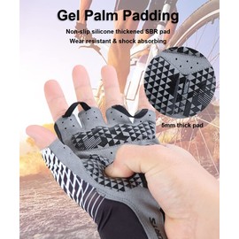 SUJAYU Cycling Gloves Mountain Bike Gloves, Half Finger MTB Gloves Bike Gloves for Men Cycling Mountain Bike Accessories, Bicycle Gloves Riding Gloves