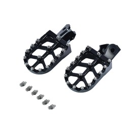 Dirt Bike Foot Pegs CNC Footpegs Foot Pedals Rest for XR150L 2015-2024 CRF150F CRF230F 2003-2019 CRF250F 2019-2024 XR125L 2010-2015 (Black)