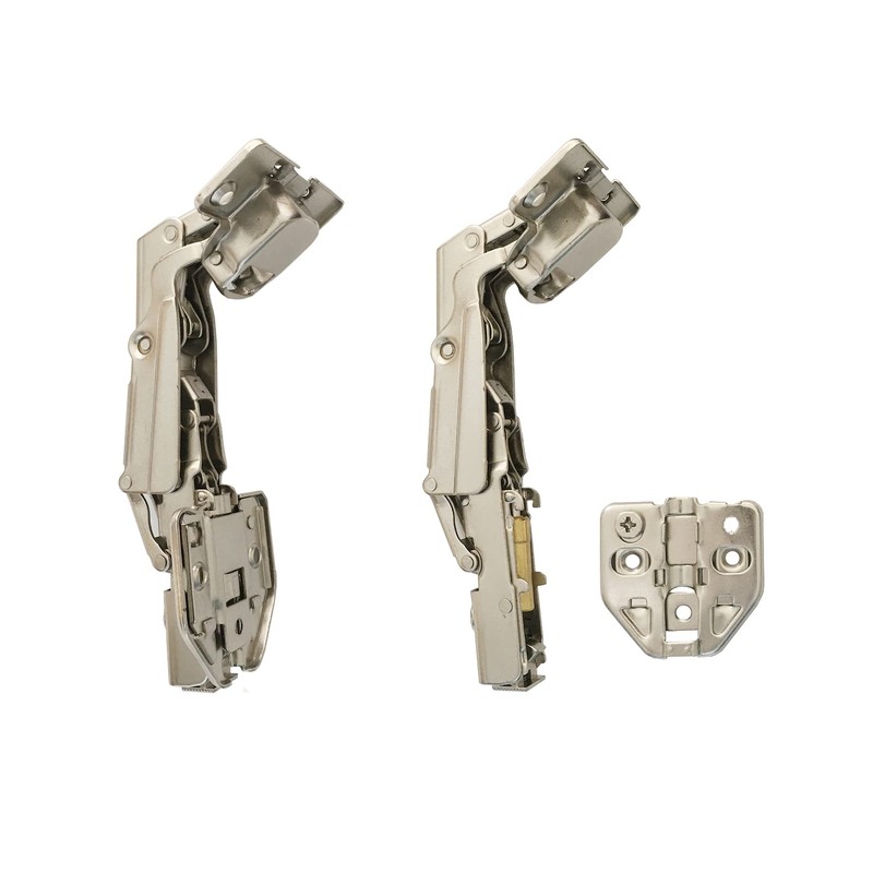 LOOTICH Clip-on 165 Degree Corner Stop Soft Close Hinges 35