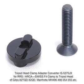 iShoot Tripod Head Clamp Adapter Converter for ARCA-Swiss Fit Clamp Use to Gitzo 82TQD 82QD Ball Head, Manfrotto MH490 492 494 496 498, MH054 055 057 Series, MHXPRO Series Tripod Head