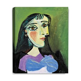 IPIC - Female Bust by Pablo Picasso Art reproduction Giclee Prints on Acid Free Cotton Canvas Hand Stretched Canvas Art for Home Decor. 16" W x 20" H