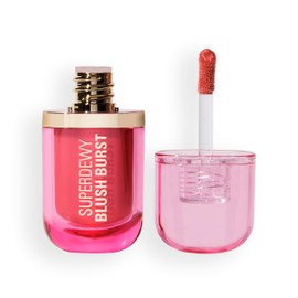Revolution Superdewy Liquid Blush Burst, Buildable Colour for Cheek, Serum Formula with Peptides & Hyaluronic Acid, Vegan & Cruelty-Free, Strawberry Milkshake Cool Pink, 4.2ml