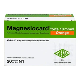 MAGNESIOCARD Forte 10 mmol Orange Plv.z.H.e.L.z.E. Pack of 20