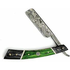 Sharpend Professional straight razor for men Handmade Damascus straight Razor kit Barber Razor Men shavette straight edge razor