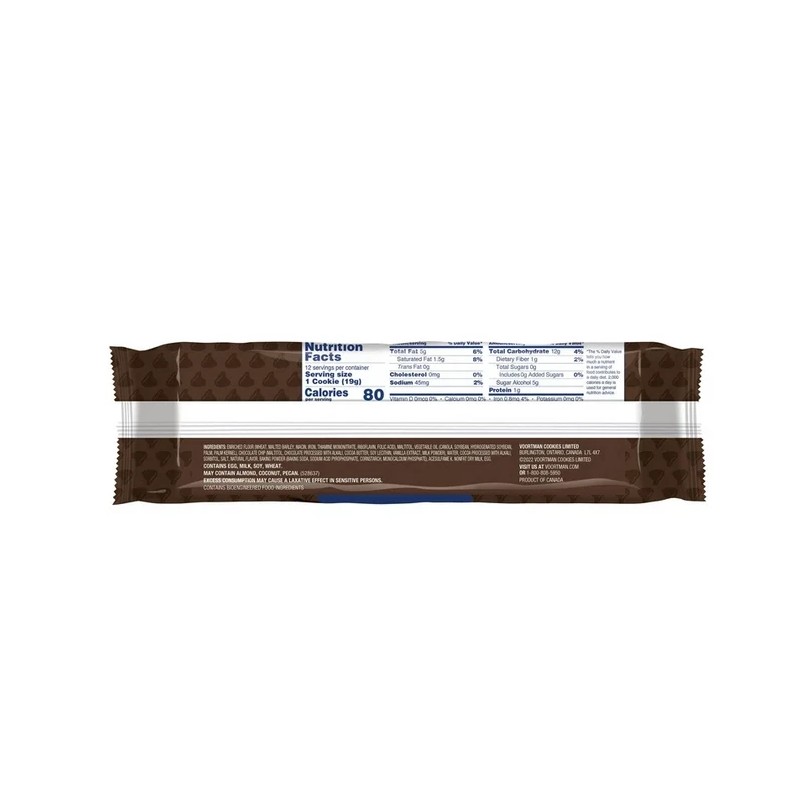 Voortman (3 pack) VOORTMAN Bakery Zero Sugar Fudge Brownie Chocolate
