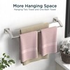 FORIOUS Double Towel Bar, 24 Inch Dual Towel Racks for