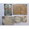 Titanic Launch Ticket, Boarding Pass, Postcard, and Envelope - White
