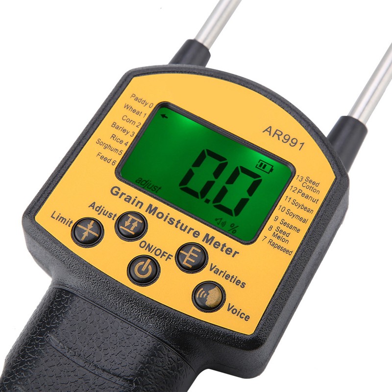SMART SENSOR AR991 Digital LCD Grain Moisture Meter for Wheat