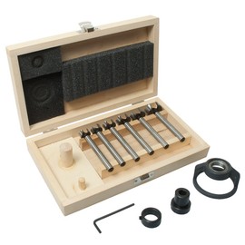 Fulton 6 Piece Coin Forstner Bit Set with Adjustable Depth Stop Collar