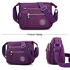 Womens Multi Pocket Casual Canvas Crossbody Bag Travel Purse Messenger