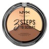 NYX PROFESSIONAL MAKEUP Paleta de contorno de 3 pasos para