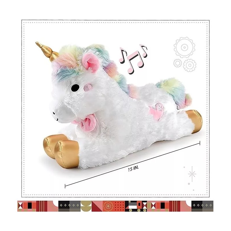 FAO Schwarz 15” Unicorn Plush Stuffed Animal with LED Lights
