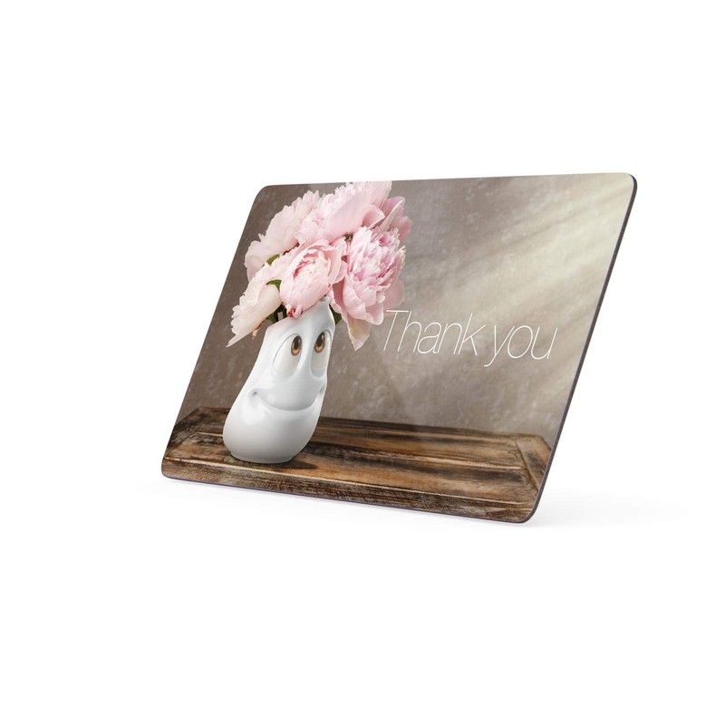 FIFTYEIGHT PRODUCTS Mugs / Breakfast Board "Danke" (Resopal, 14 x