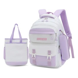 Set de Mochilas Juveniles – Impermeables, Gran Capacidad y Protector + Estuche (3 pzas)
