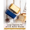 YHOJOY Ceramic Butter Dish with Lid, Covered Butter Dish for