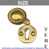 TERF® Polished Brass Georgian Escutcheon Covered 35mm Key hole Cover
