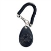Dwuww Black Dog Training Clicker with Wrist Strap Resistant Lightweight