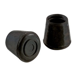 Shepherd 24 Pack Non-Slip Round Rubber Leg Tip Floor Protectors – 7/8" Inner Diameter for Chairs, Stools & Tables - Reduce Noise & Prevent Scratches – Black