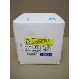 Arlington 505010AST Insulated 3/4 in KO Snap-2-IT Duplex Connector **BOX OF 25**