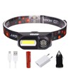 Q5 + COB LED Headlamp with Dual-Beam Lighting, Adjustable Tilt