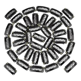 Clips Extensiones 100 Piezas Color Negro