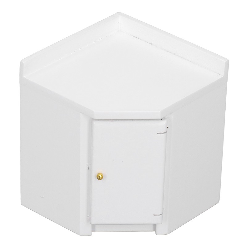 1:12 Dollhouse Corner Cabinet Decorative Robust Exquisite Craftsmanship Simulated Mini