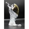Angel with Trumpet, LED Lighted Sparkling Multi-Color Changing Home Decorative