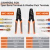 iCrimp Closed Barrel Crimp Tool, Weather Pack Crimpers, Deutsh Connector