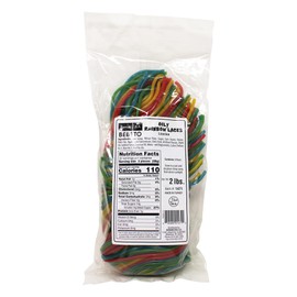 Bebeto Rainbow Licorice Laces - String Licorice Laces Candy for Decorating Baked Goods, Making Knots, Fun Snacks - 2lbs Bulk Size Candy by Kervan