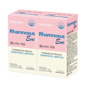 Daily One Rhamnosus Eve Live Lactic Acid Bacteria Guaranteed 10 Billion CFU 560mg X 60 Capsules (2 Bottles) / 데일리원 람노서스 이브 생유산균 보장균 100억 CFU 560mg X 60캡슐 2통