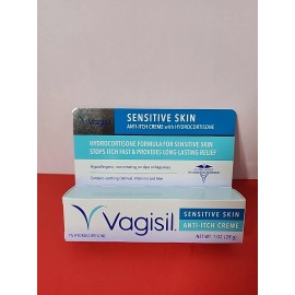 Vagisil Sensitive Skin 1 % Hydrocortisone Anti-Itch Creme, 1 oz