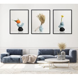 ELSKER&HOME 22x28 Frame, Poster Picture Frames 9 Pack Black for Horizontal or Vertical Wall Mounting, Sturdy and Scratch-proof