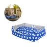 Petique Anchor's Away Reversible Pet Bed, Blue, Small