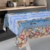 ANRO Oilcloth Tablecloth, Washable, Oilcloth, Garden Tablecloth, Outdoor, Indoor, 100