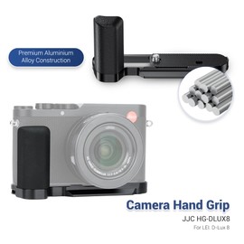 JJC Metal Hand Grip for Leica D-LUX8 Camera with Arca Swiss Type Quick Release Design Improves Hand Feel for Youtuber Vlogger Video Recording