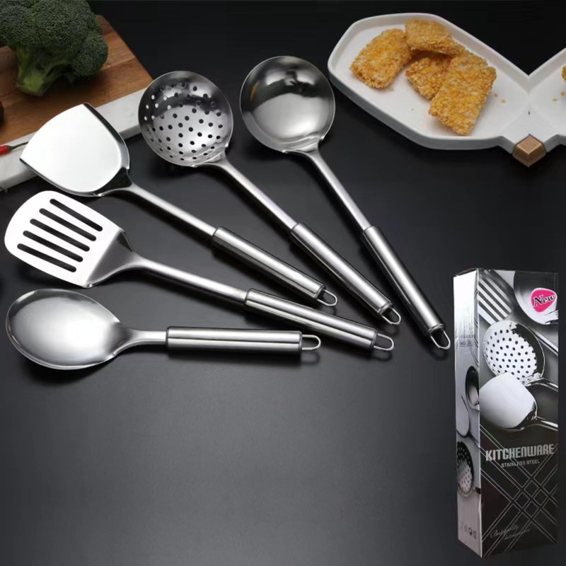 5Pcs Stainless Steel Cooking Utensils Set, Stainless Steel Kitchen Utensils,