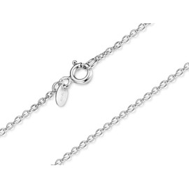 Pea Chain, Silver Chain Width: 1.3 mm Length: 38 cm – 100 cm – Genuine 925 Sterling Silver