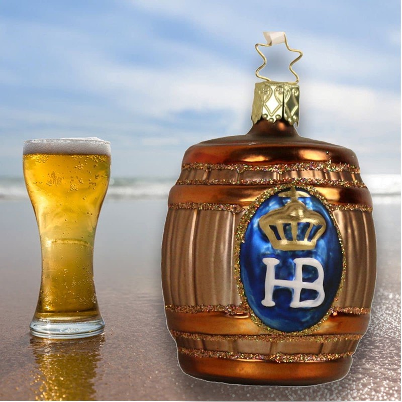 Inge-glas Weihnachts-Kugel Bier-Faß Hofbräu-Haus