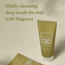 I'm from I'm from Mugwort Gel Cleanser 150ml, Mugwort 60%, Calming, Soothing, Mild low pH Korean Face Wash for Sensitive Skin, Irritated Skin, Herbal, Hypoallergenic, Vegan